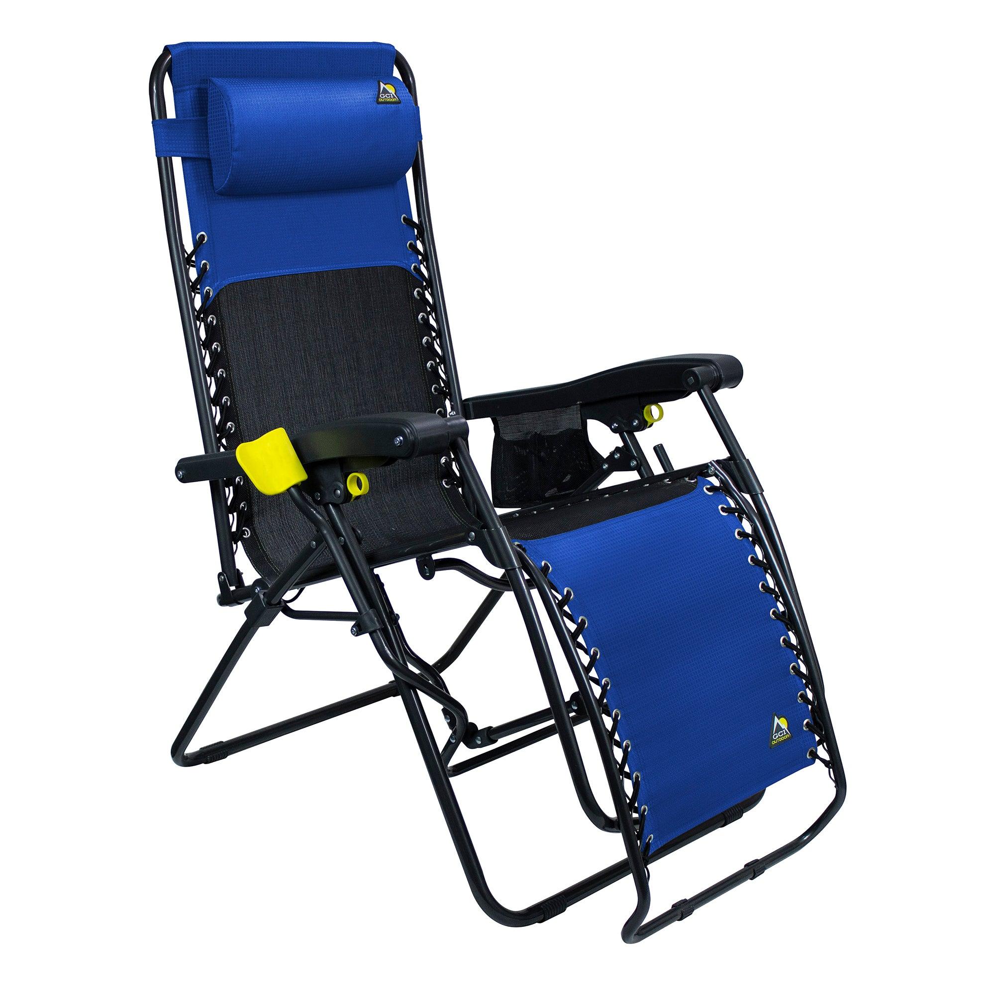 Backpack Travel Freeform Zero Gravity Lounger Bundle - Choice 507 - Multi-Position Outdoor Beach Chair with Pillow Detail