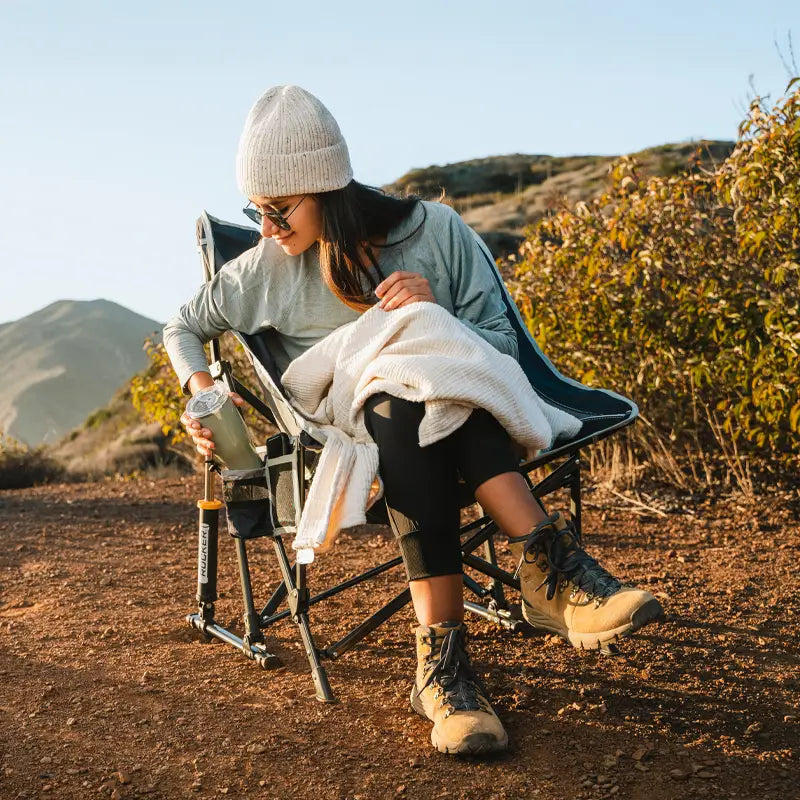 Smooth Motion Pod Rocker - Choice 933 - Patented Spring-Action Rocking Chair for Camping Detail