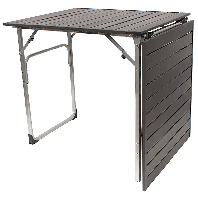 Slim-Fold Slim-Fold Table - Choice 196 - Slim-Fold Outdoor Cook Station with Storage Shelves Detail