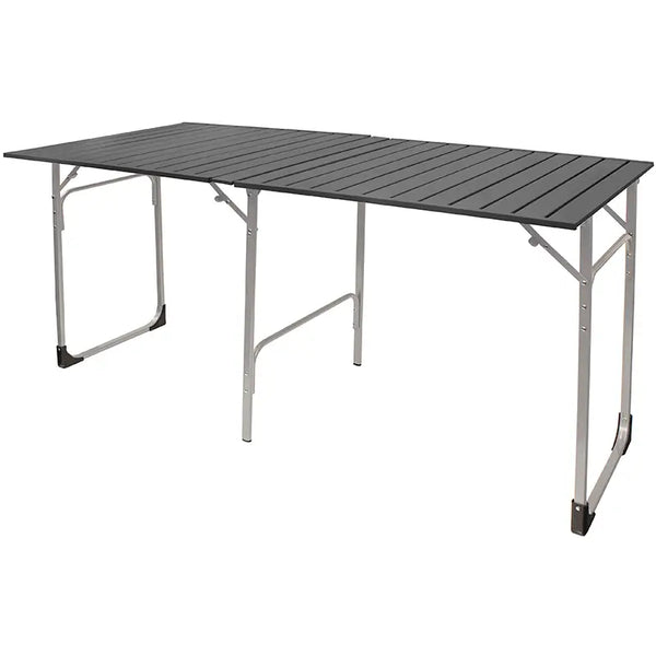 Multi-Functional Cook Slim-Fold Table XL - Choice 651 - Slim-Fold Outdoor Cook Station with Storage Shelves - Default Title