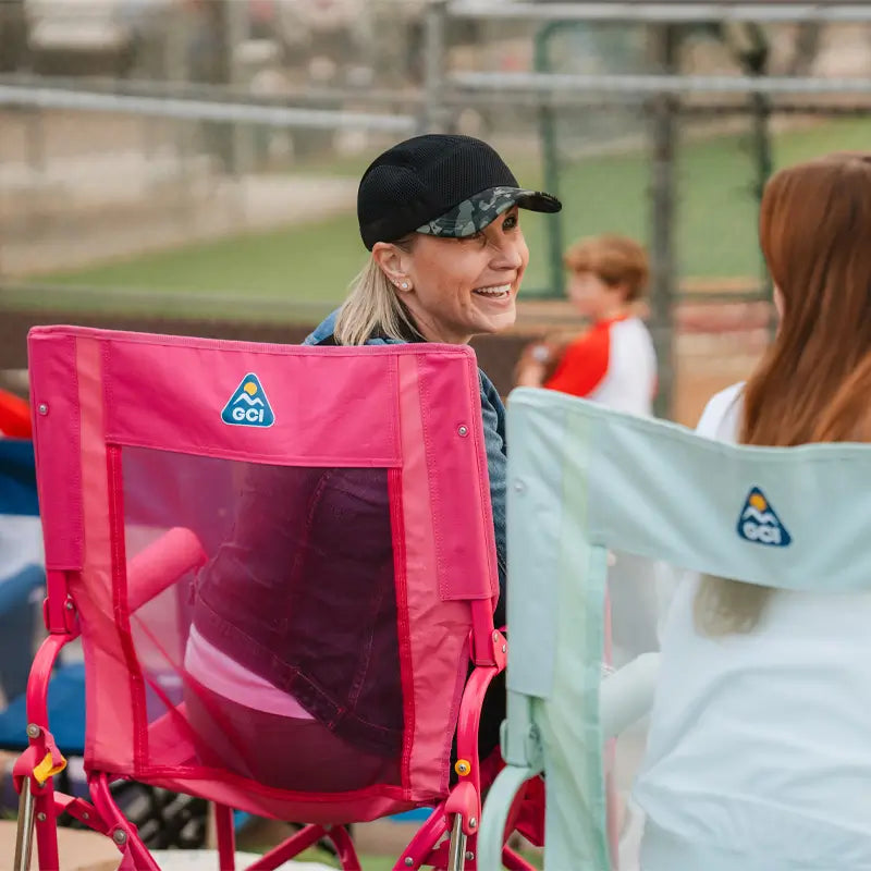Luxury Camp Stowaway Rocker - Choice 794 - Patented Spring-Action Rocking Chair for Camping Detail