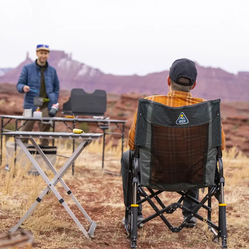 Luxury Camp Stowaway Rocker - Choice 794 - Patented Spring-Action Rocking Chair for Camping Detail