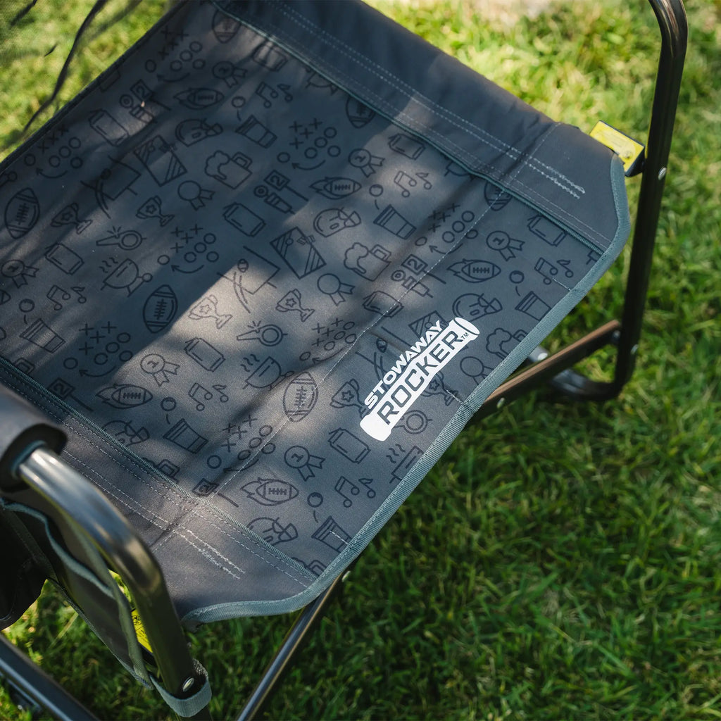 Luxury Camp Stowaway Rocker - Choice 794 - Patented Spring-Action Rocking Chair for Camping Detail