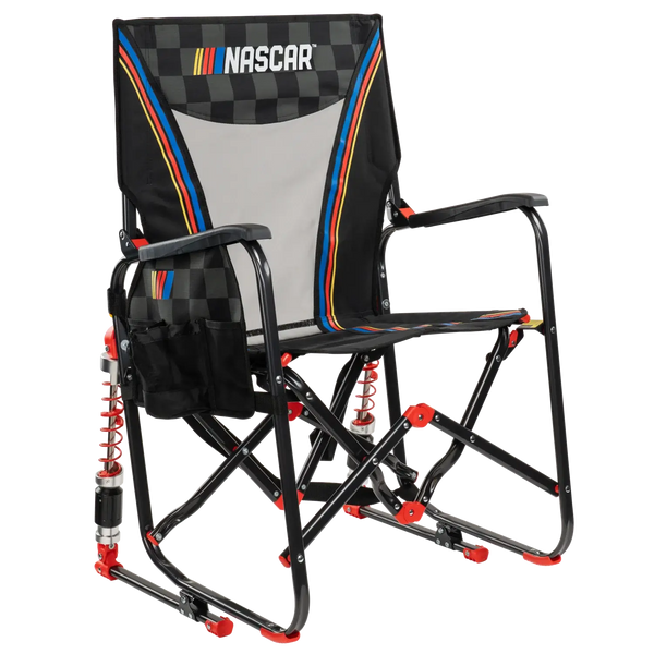 Patented Spring-Action Adjustable Rocker - NASCAR - Choice 899 - Heavy-Duty Kickback Rocker with Beverage Holder - Default Title