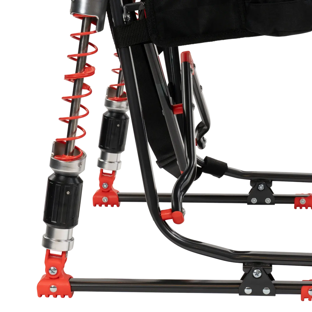 Patented Spring-Action Adjustable Rocker - NASCAR - Choice 899 - Heavy-Duty Kickback Rocker with Beverage Holder Detail