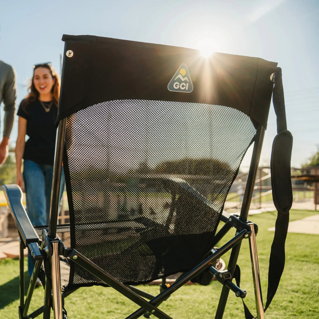 Heavy-Duty Freestyle BreezeRocker - Choice 504 - Patented Spring-Action Rocking Chair for Camping Detail