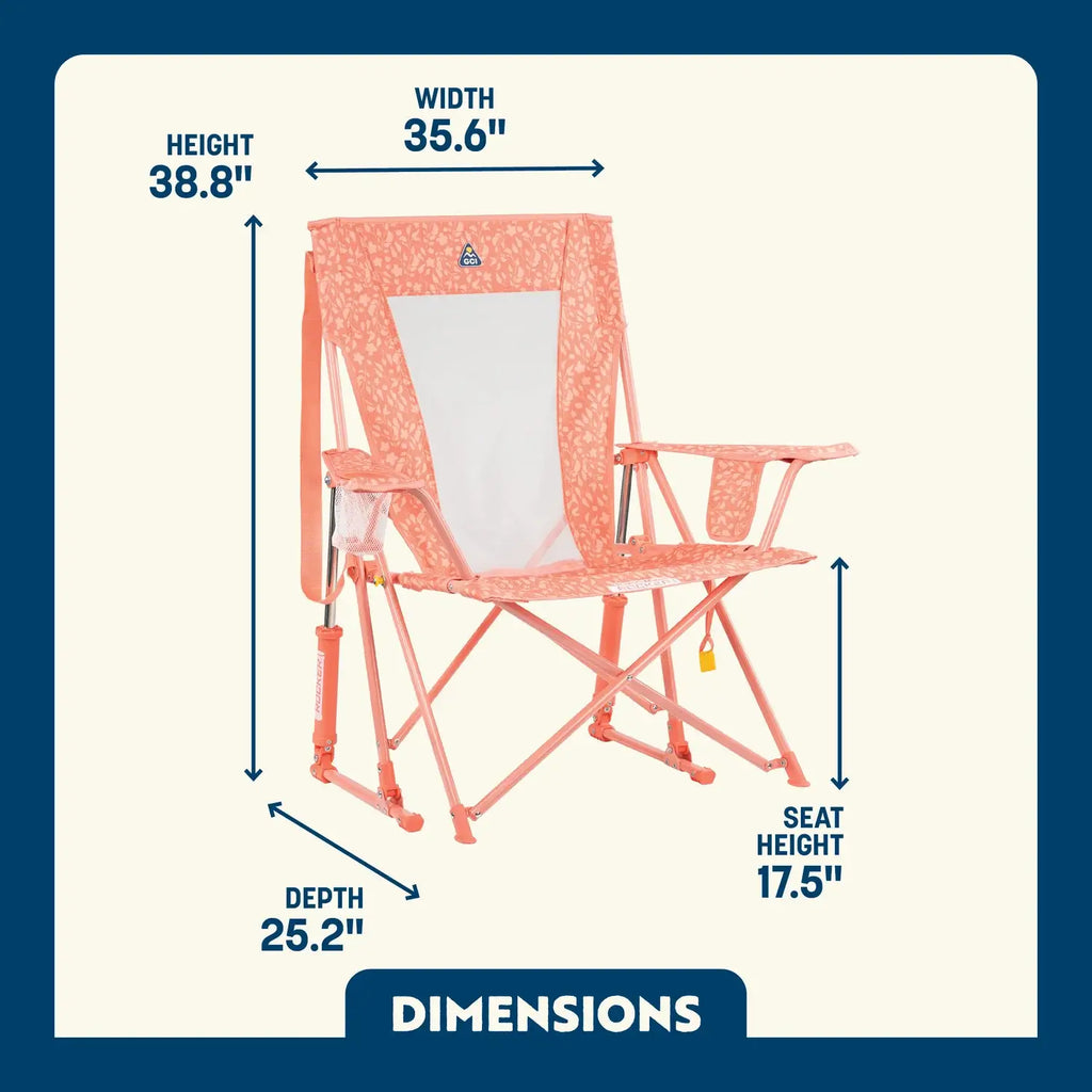 Premium All-Weather Comfort Pro Rocker - Choice 375 - RoadTrip Rocker Smooth Motion Camp Chair Detail
