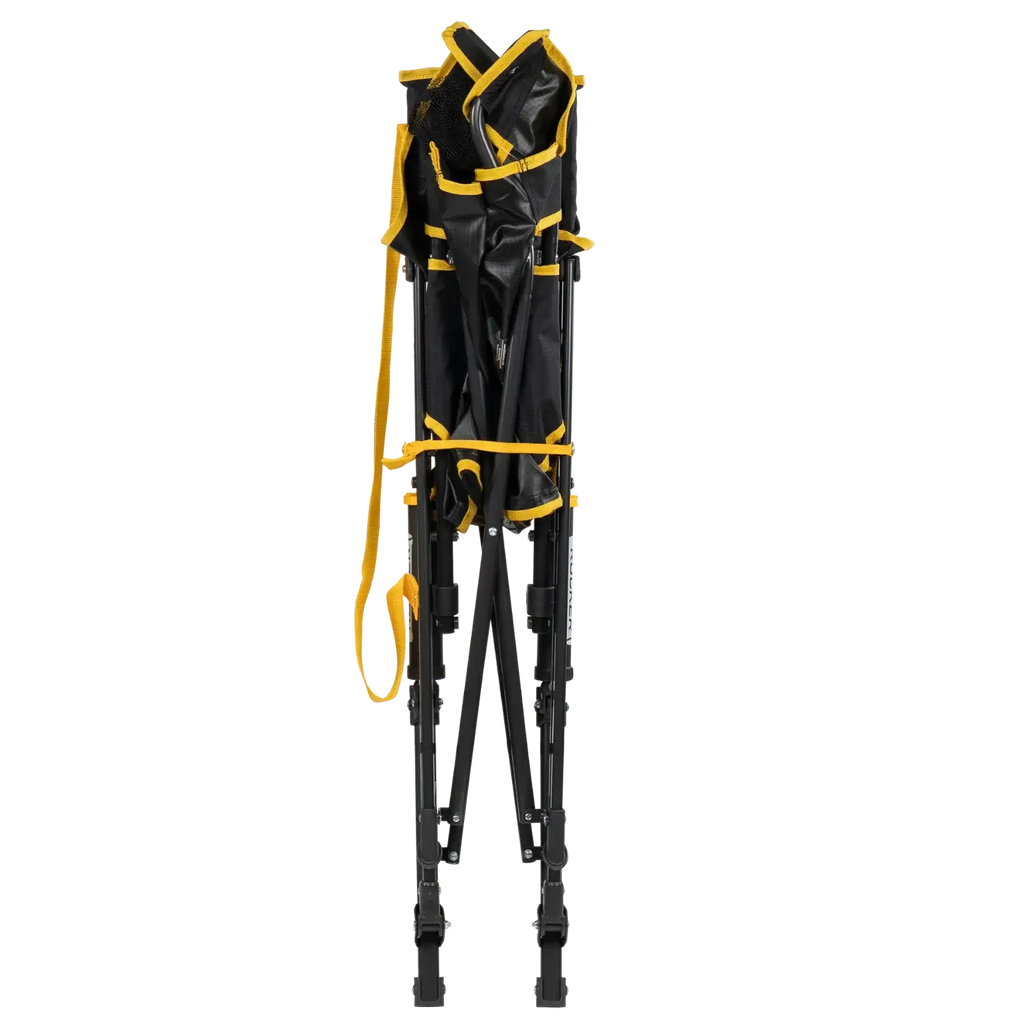 Premium All-Weather College Comfort Pro Rocker - Iowa Hawkeyes - Choice 249 - Heavy-Duty Kickback Rocker with Beverage Holder Detail