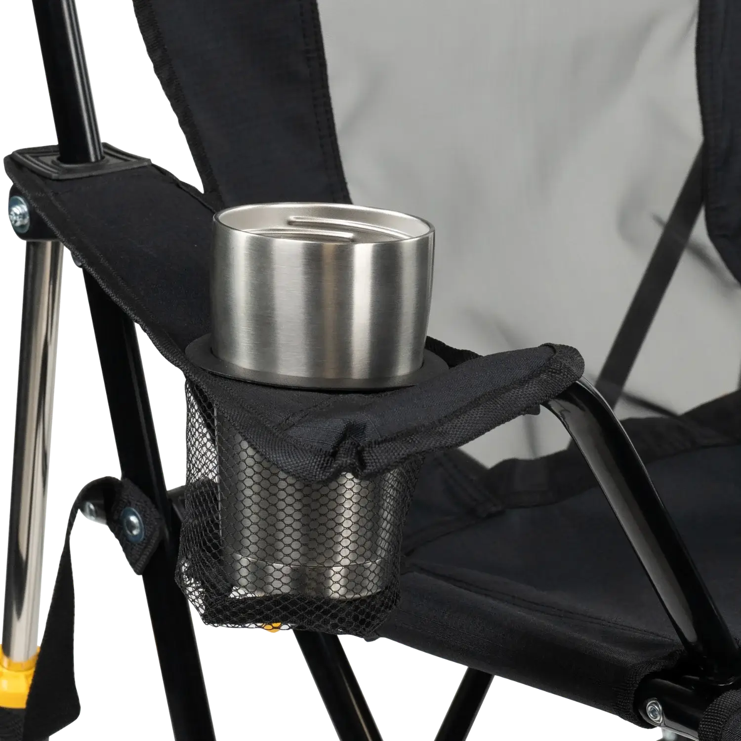 Patented Spring-Action College Comfort Pro Rocker - USC Trojans - Choice 856 - RoadTrip Rocker Smooth Motion Camp Chair Detail