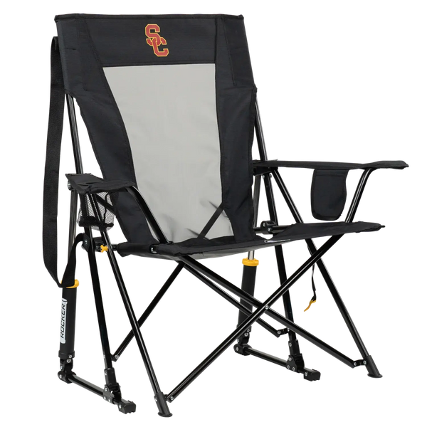 Patented Spring-Action College Comfort Pro Rocker - USC Trojans - Choice 856 - RoadTrip Rocker Smooth Motion Camp Chair - Default Title