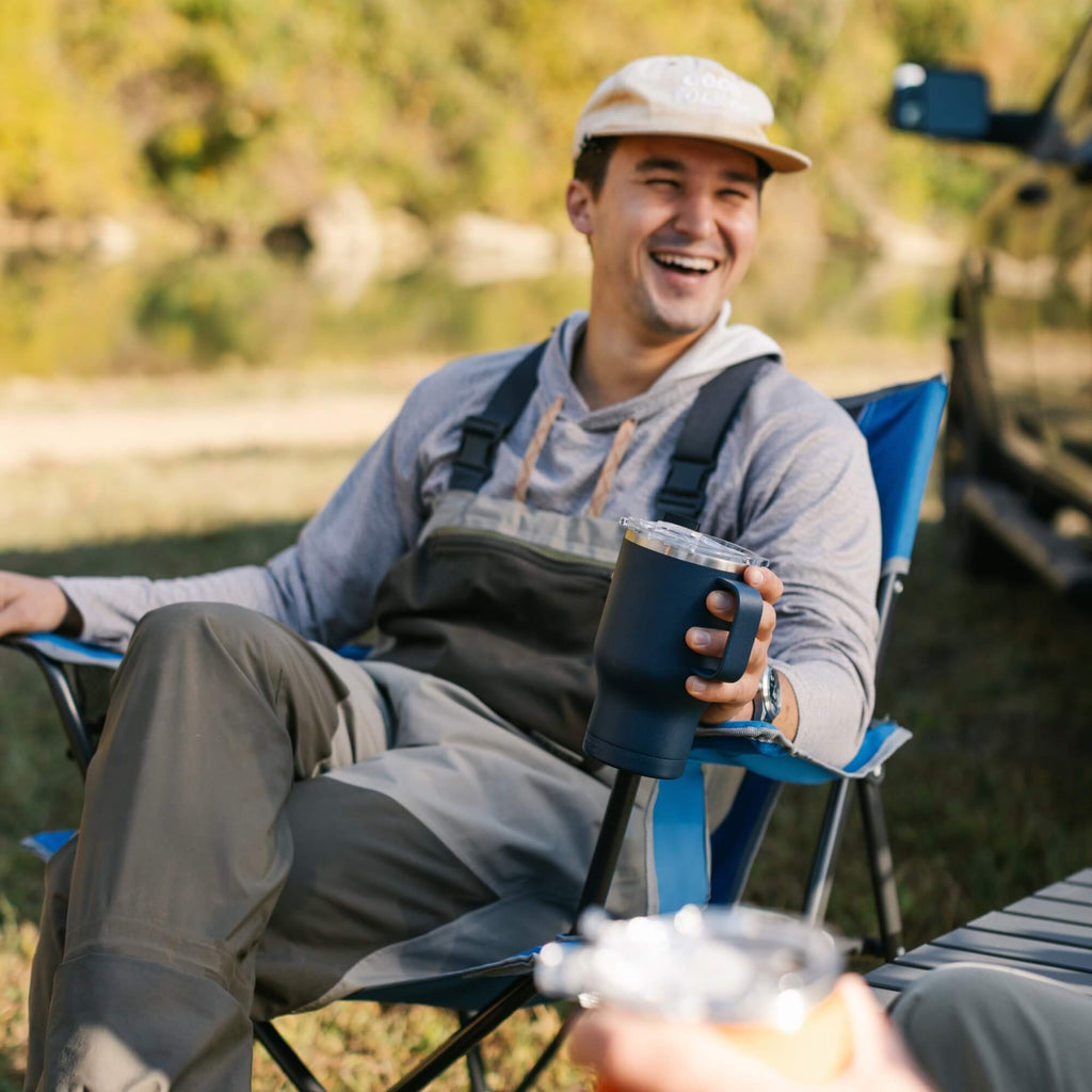 Micro-Folding Comfort Quad Chair - Choice 989 - Space-Saving Micro-Folding Chair for Backpacking Detail