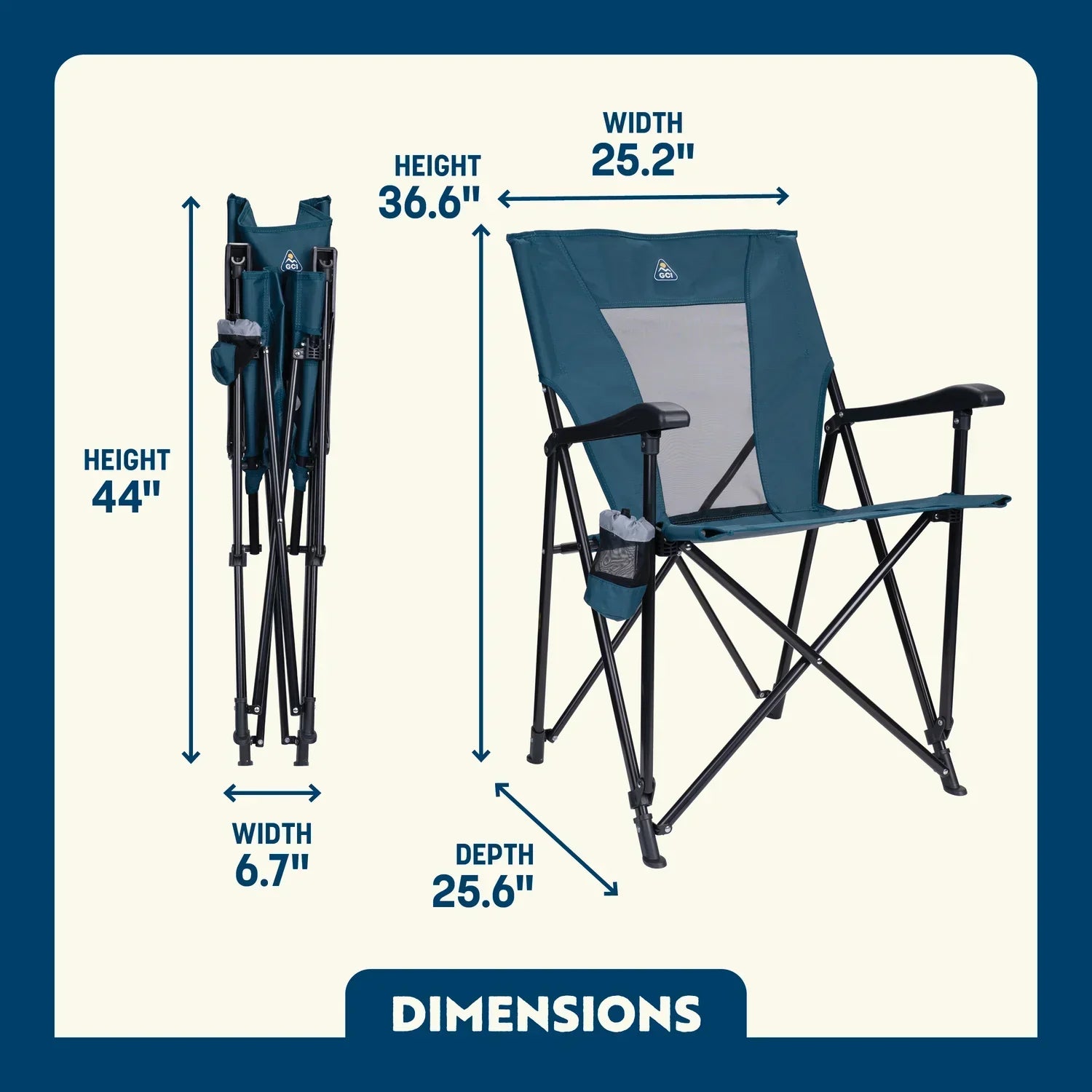 Lightweight Messenger Eazy Chair - Choice 976 - Pico Compact Folding Camp Chair with Carry Bag Detail
