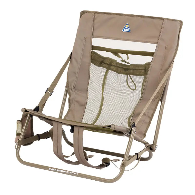 Backpack Travel Everywhere Chair 2 - Choice 656 - Low-Profile Reclining Beach Chair with Backpack Straps Detail