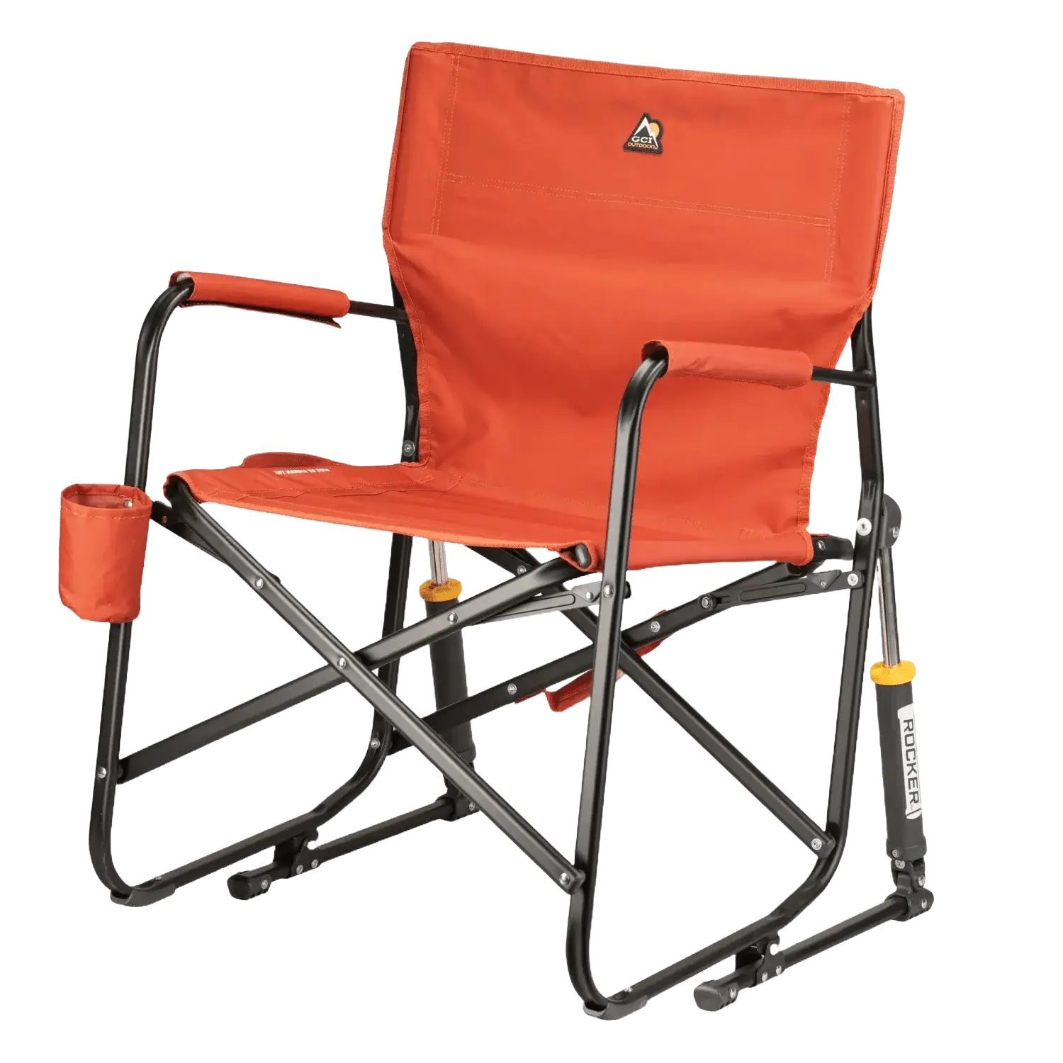 Smooth Motion Freestyle Rocker - Pumpkin Spice - Choice 373 - RoadTrip Rocker Smooth Motion Camp Chair Detail