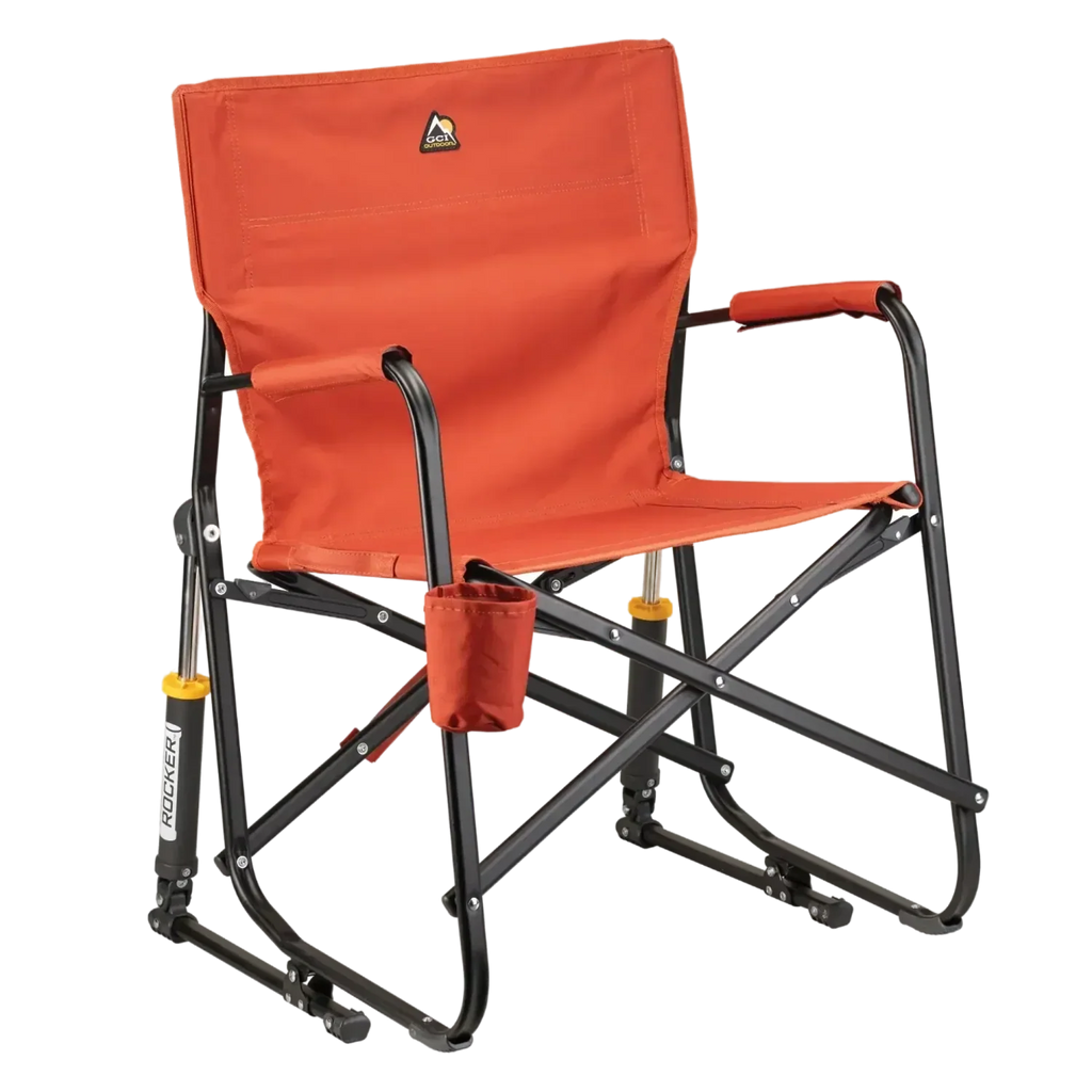 Smooth Motion Freestyle Rocker - Pumpkin Spice - Choice 373 - RoadTrip Rocker Smooth Motion Camp Chair - Pumpkin Spice