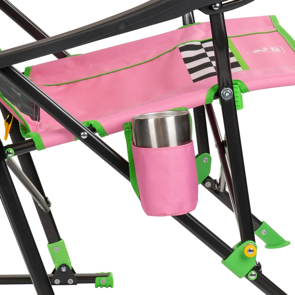 Patented Spring-Action RoadTrip Rocker - NASCAR For Her - Choice 560 - Patented Spring-Action Rocking Chair for Camping Detail