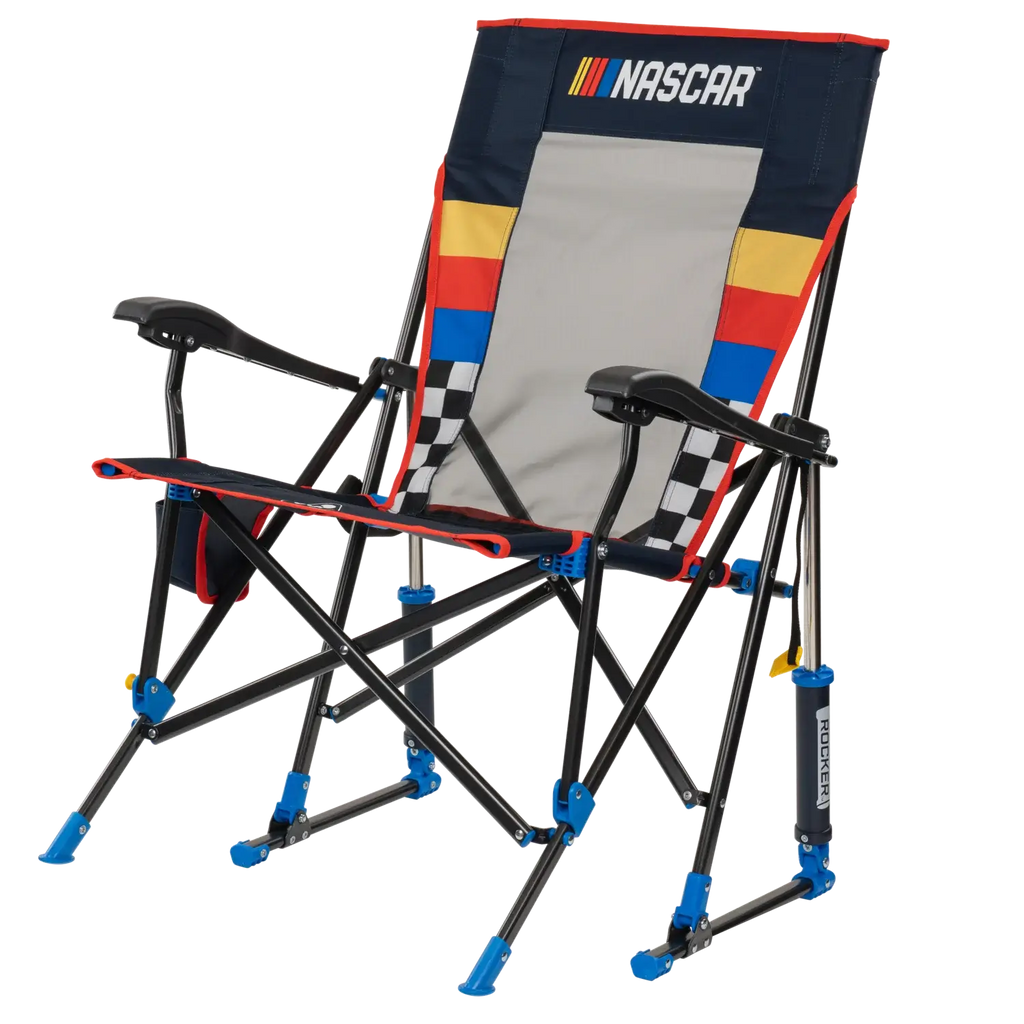 Smooth Motion RoadTrip Rocker - NASCAR For Him - Choice 453 - Freestyle Rocker Portable Outdoor Folding Chair Detail