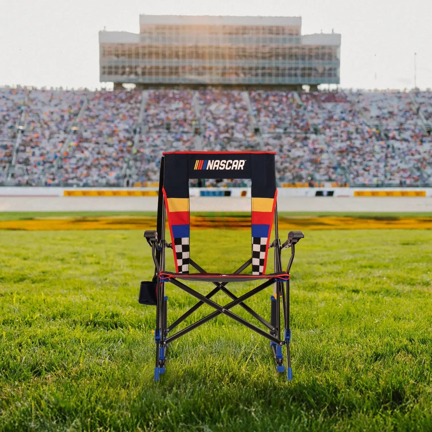 Smooth Motion RoadTrip Rocker - NASCAR For Him - Choice 453 - Freestyle Rocker Portable Outdoor Folding Chair Detail
