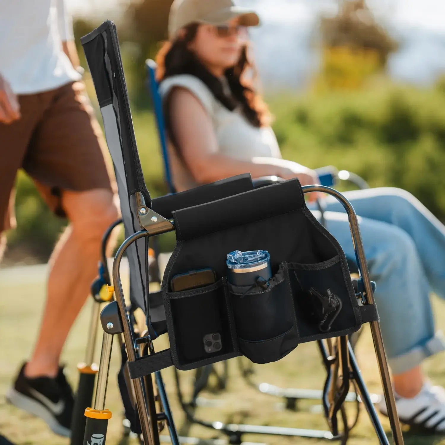Luxury Camp Stowaway Rocker - Choice 794 - Patented Spring-Action Rocking Chair for Camping Detail