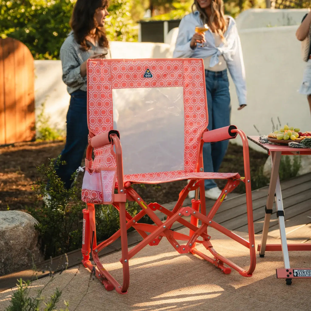 Luxury Camp Stowaway Rocker - Choice 794 - Patented Spring-Action Rocking Chair for Camping Detail