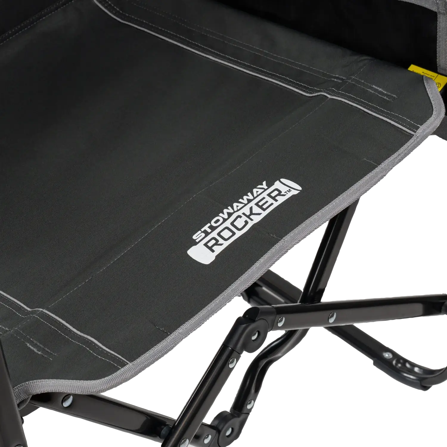 Heavy-Duty Freestyle Stowaway Rocker with Side Table - Choice 253 - Freestyle Rocker Portable Outdoor Folding Chair Detail