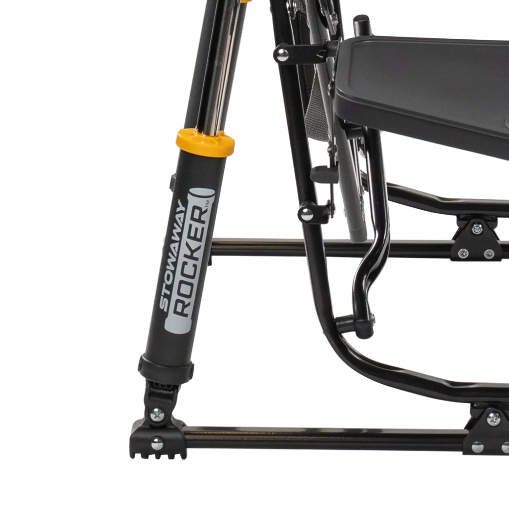 Heavy-Duty Freestyle Stowaway Rocker with Side Table - Choice 253 - Freestyle Rocker Portable Outdoor Folding Chair Detail