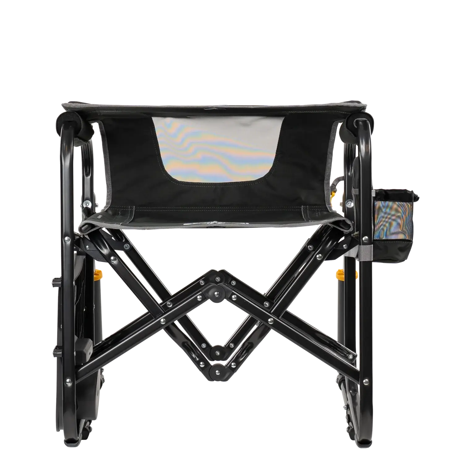Heavy-Duty Freestyle Stowaway Rocker with Side Table - Choice 253 - Freestyle Rocker Portable Outdoor Folding Chair Detail