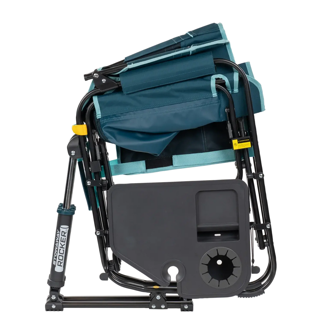 Heavy-Duty Freestyle Stowaway Rocker with Side Table - Choice 253 - Freestyle Rocker Portable Outdoor Folding Chair Detail