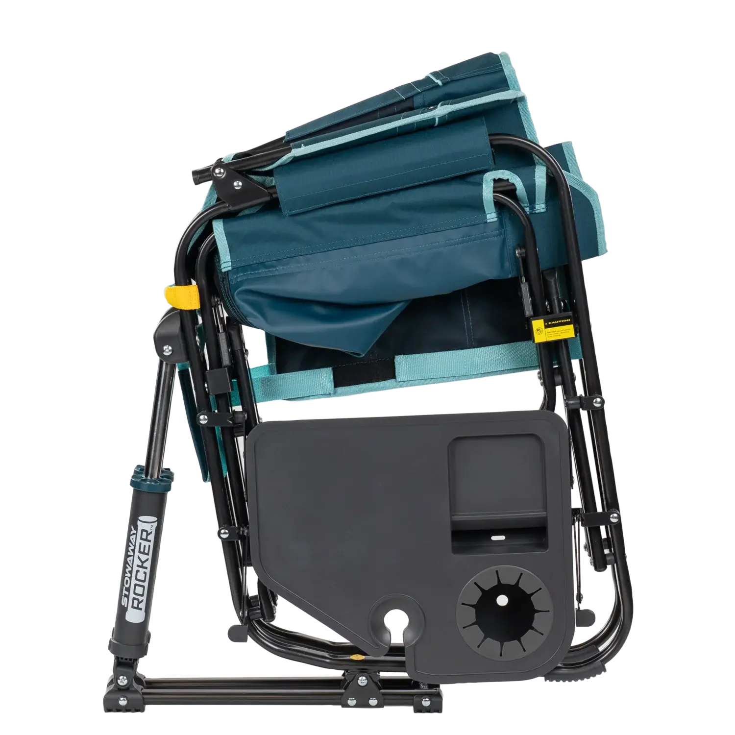 Heavy-Duty Freestyle Stowaway Rocker with Side Table - Choice 253 - Freestyle Rocker Portable Outdoor Folding Chair Detail