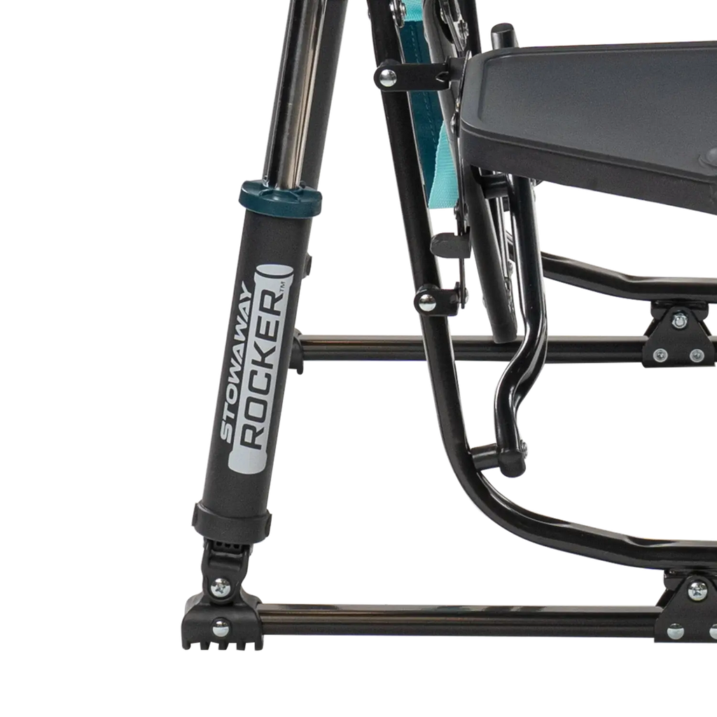 Heavy-Duty Freestyle Stowaway Rocker with Side Table - Choice 253 - Freestyle Rocker Portable Outdoor Folding Chair Detail