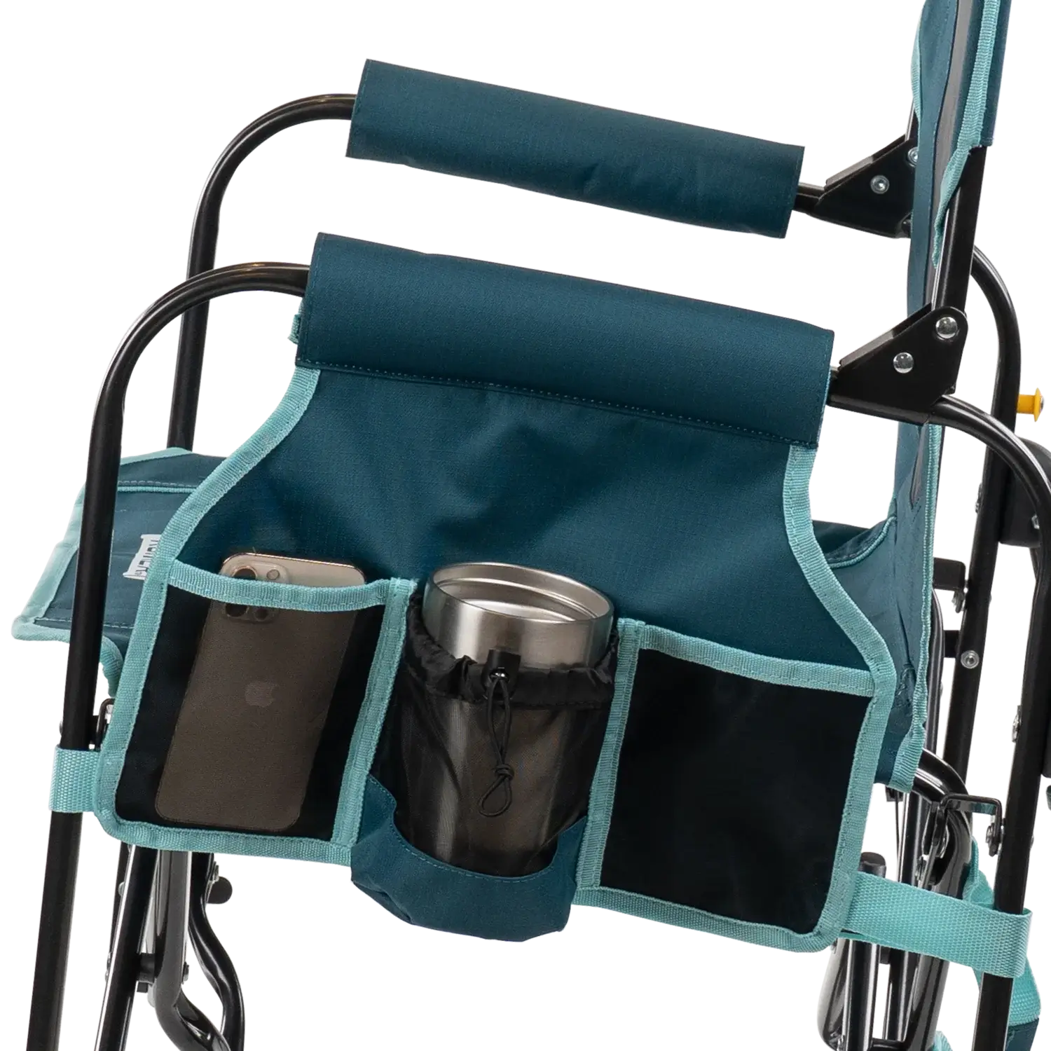 Heavy-Duty Freestyle Stowaway Rocker with Side Table - Choice 253 - Freestyle Rocker Portable Outdoor Folding Chair Detail