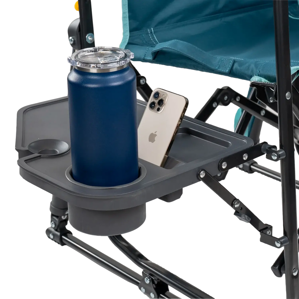 Heavy-Duty Freestyle Stowaway Rocker with Side Table - Choice 253 - Freestyle Rocker Portable Outdoor Folding Chair Detail