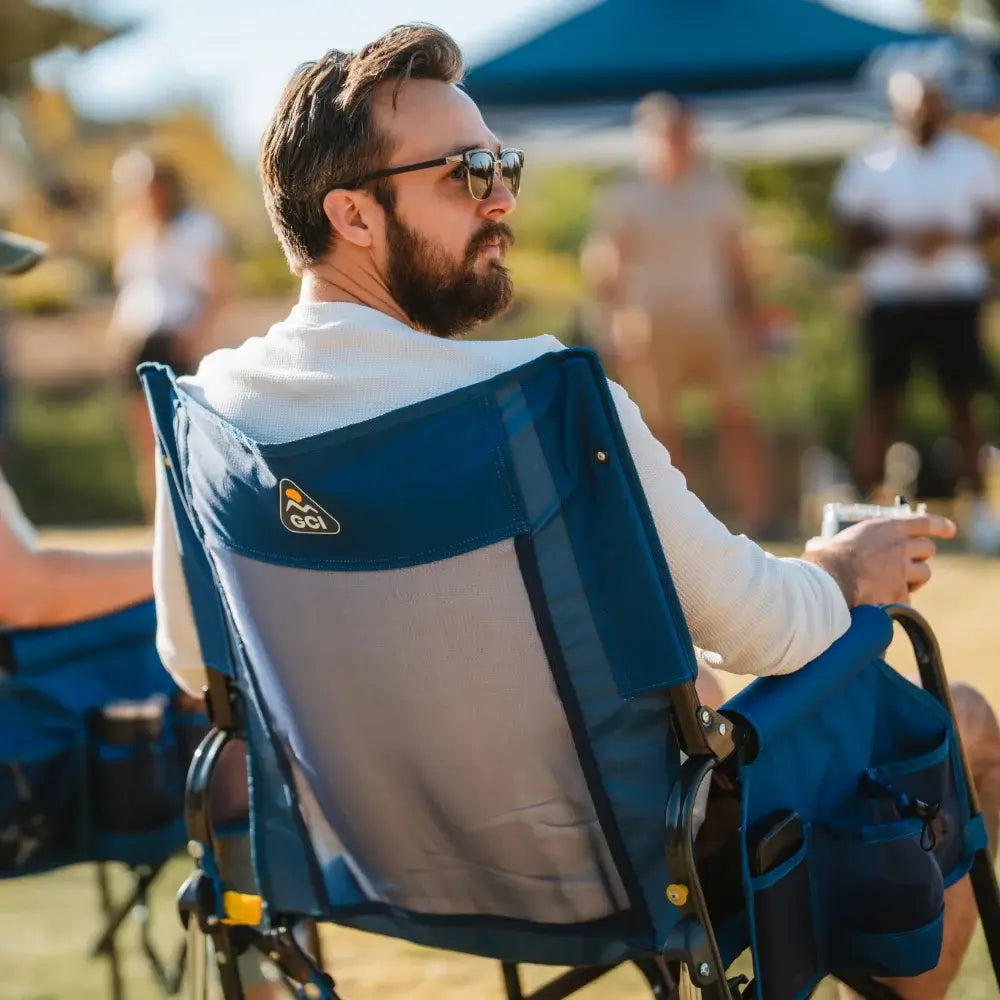 Luxury Camp Stowaway Rocker - Choice 794 - Patented Spring-Action Rocking Chair for Camping Detail