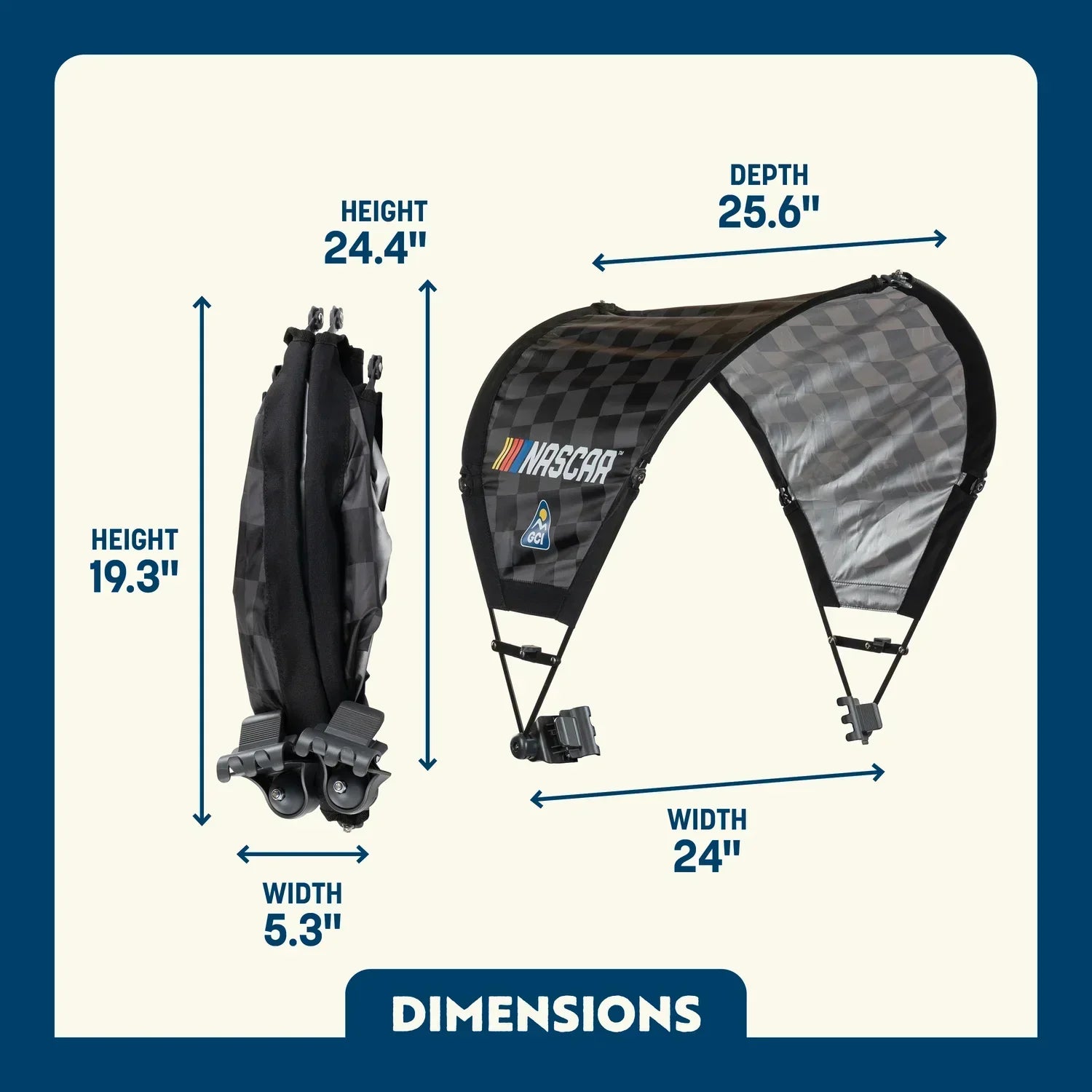 Heavy Duty SunShade Accessory - NASCAR - Choice 704 - Pop-Up Outdoor Sun Shelter - UV400 Protection Detail