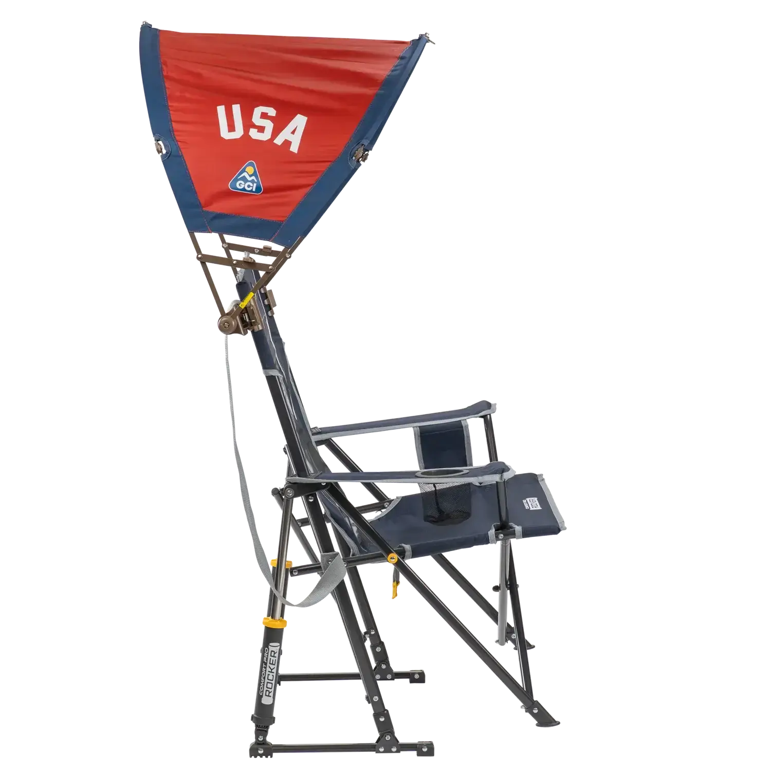 Instant Pop-Up SunShade Accessory - USA Anniversary Deluxe - Choice 917 - Instant Sunshade Umbrella for Tailgating Detail