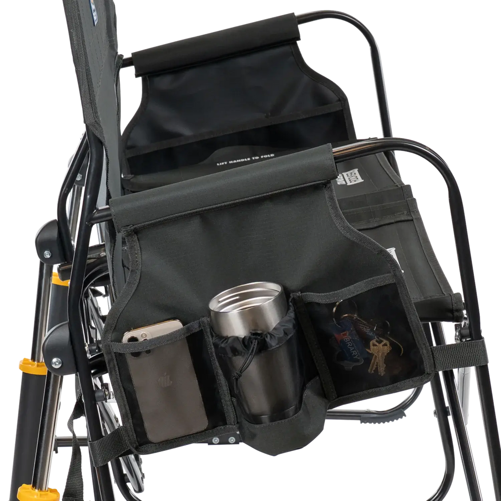 Smooth Motion Tandem Rocker - Choice 227 - Heavy-Duty Kickback Rocker with Beverage Holder Detail